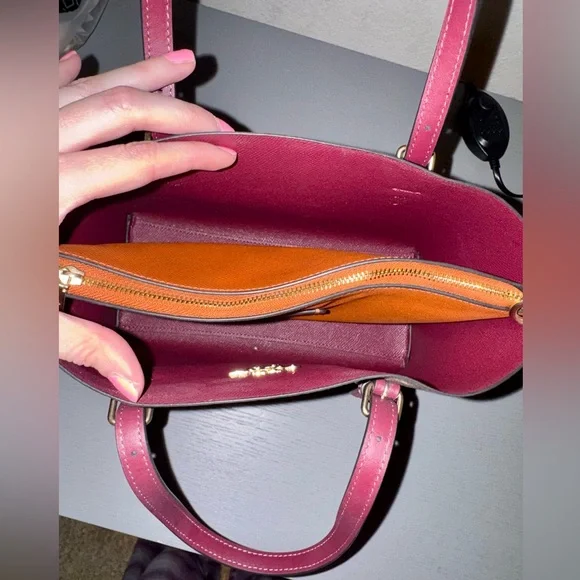 NWT Coach Mollie Women’s Tote, Small - Gold/Khaki Multi (CF334) - Picture 3 of 8